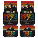 Personalized Retro January 1993 Car Floor Mats