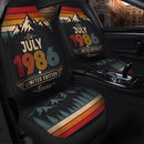 Personalized Retro July 1986  Custom Car Seat Covers Decor Protectors