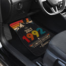 Personalized Retro July 1992 Car Floor Mats