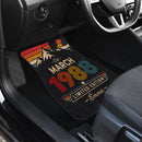 Personalized Retro March 1988 Car Floor Mats