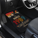 Personalized Retro March 1989 Car Floor Mats