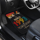 Personalized Retro March 1993 Car Floor Mats