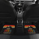 Personalized Retro May 1986 Car Floor Mats