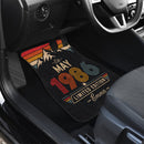 Personalized Retro May 1986 Car Floor Mats