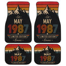 Personalized Retro May 1987 Car Floor Mats
