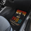 Personalized Retro May 1988 Car Floor Mats