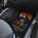 Personalized Retro May 1990 Car Floor Mats