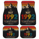 Personalized Retro May 1992 Car Floor Mats