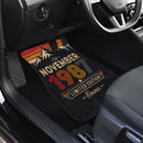 Personalized Retro November 1987 Car Floor Mats