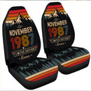 Personalized Retro November 1987 Custom Car Seat Covers Decor Protectors