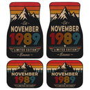 Personalized Retro November 1989 Car Floor Mats