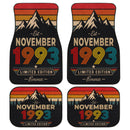 Personalized Retro November 1993 Car Floor Mat