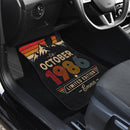 Personalized Retro October 1986 Car Floor Mats