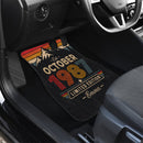 Personalized Retro October 1987 Car Floor Mats