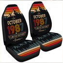 Personalized Retro October 1987 Custom Car Seat Covers Decor Protectors
