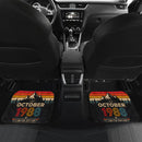 Personalized Retro October 1988 Car Floor Mats