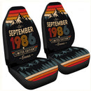 Personalized Retro September 1986 Custom Car Seat Covers Decor Protectors