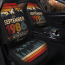 Personalized Retro September 1986 Custom Car Seat Covers Decor Protectors