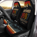 Personalized Retro September 1987 Custom Car Seat Covers Decor Protectors