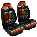 Personalized Retro September 1988 Custom Car Seat Covers Decor Protectors