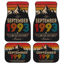 Personalized Retro September 1993 Car Floor Mats