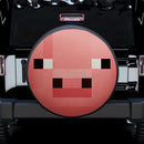 Pig Face Pixel Jeep Car Spare Tire Cover