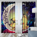 Pikachu Sleep Love You To The Moon Galaxy Window Curtain