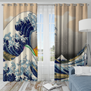 Pikachu The Great Wave Japan Window Curtain