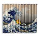 Pikachu The Great Wave Japan Window Curtain