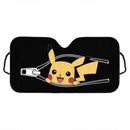 Pikachu Pokemon Zip Custom Car Windshield Sunshades