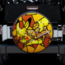 Pikachu Zenitsu Stained Glass Car Spare Tire Cover