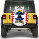 Pittsburgh Pirates Car Spare Tire Cover With Camera Hole