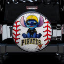 Pittsburgh Pirates Car Spare Tire Cover With Camera Hole