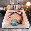 Bulbasaur Cherry Blossom Quilt Bed Sets