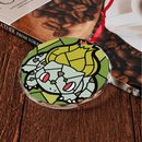Bulbasaur Stained Glass Ornament
