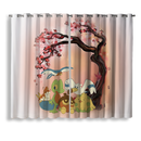 Cherry Blossom Japan Style Window Curtain