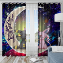 Couple Espeon Umbreon Love You To The Moon Galaxy Window Curtain