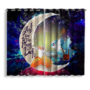 Couple Latios Latias Love You To The Moon Galaxy Window Curtain