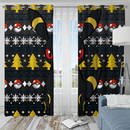 Eevee Evolution Umbreon Ugly Christmas Window Curtain