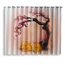 Fire Charmander Sleep Cherry Blossom Japan Window Curtain