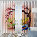 Mudkip Treecko Torchic Cherry Blossom Window Curtain