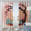 Squirtle Japan Style Cherry Blossom Window Curtain