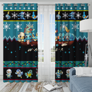 Water Ugly Christmas Window Curtain