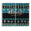 Water Ugly Christmas Window Curtain