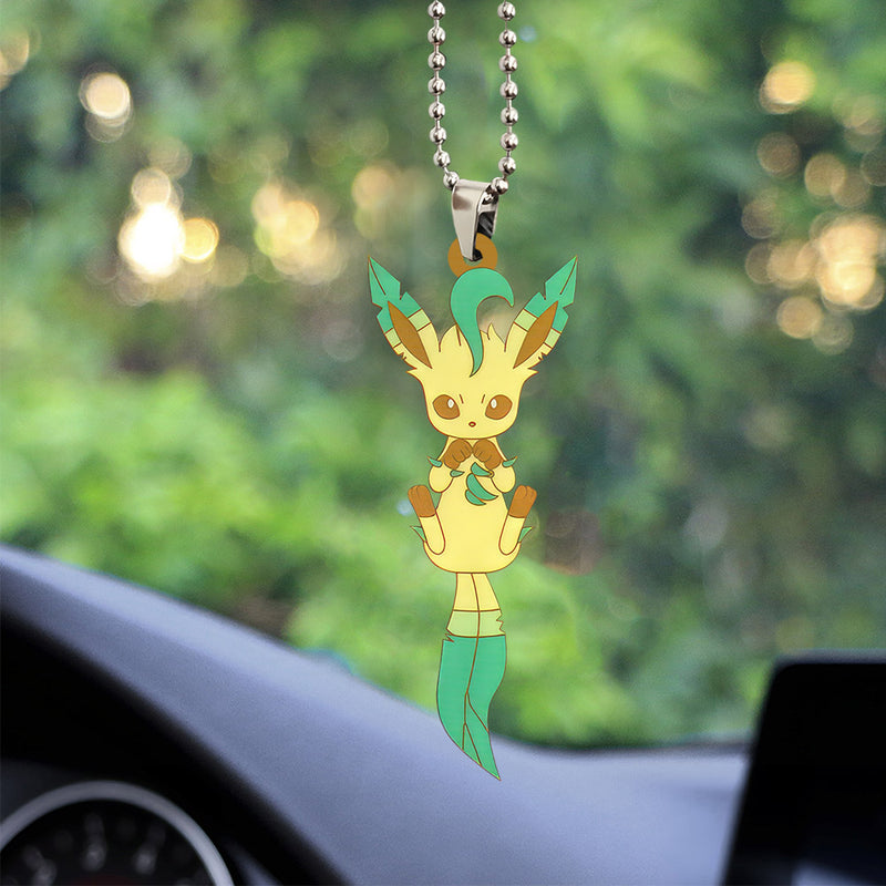 Pokemon Leafeon Eevee Evolution Car Ornament Custom Car Accessories Decorations