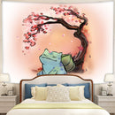 Bulbasaur Cherry Blossom Tapestry Room Decor