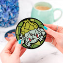 Bulbasaur Stained Glass Drink Coasters