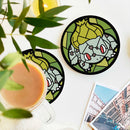 Bulbasaur Stained Glass Drink Coasters