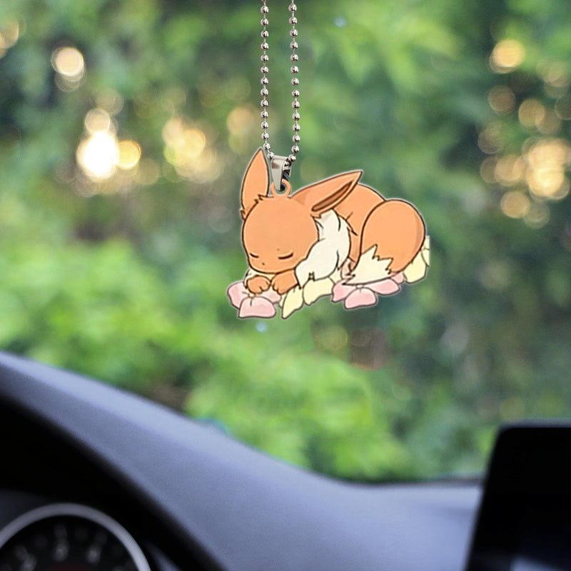 Pokemon Eevee Sleep Car Ornament Custom Car Accessories Decorations