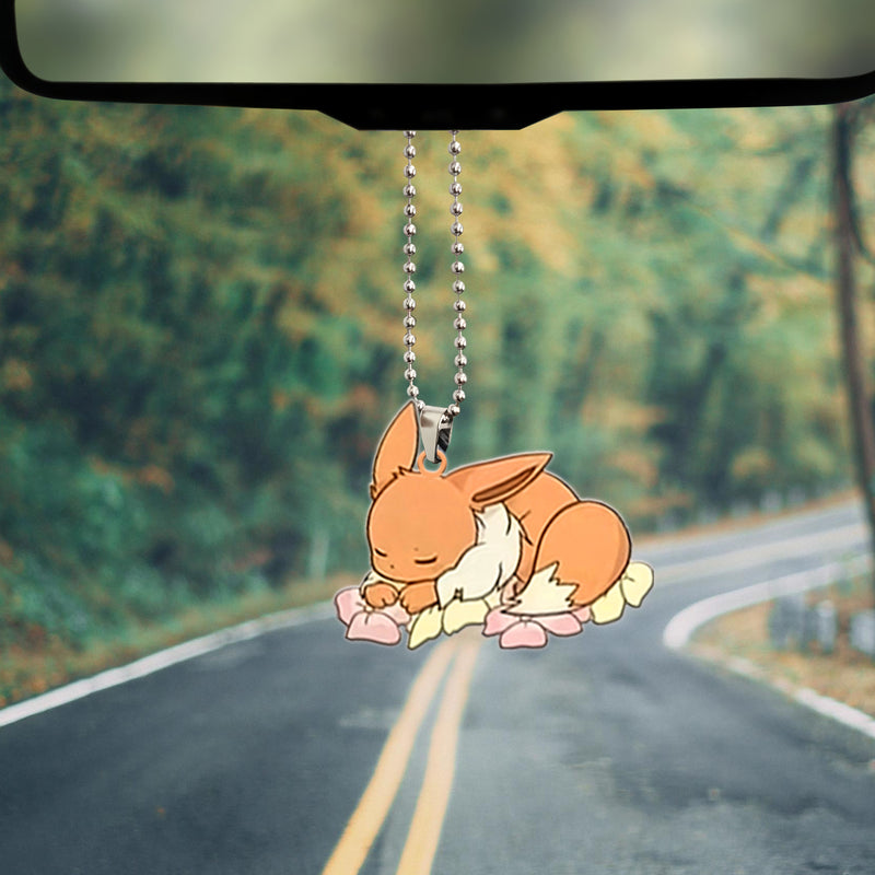 Pokemon Eevee Sleep Car Ornament Custom Car Accessories Decorations